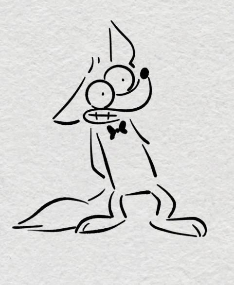 狐狸简笔画步骤图可爱呆萌图片