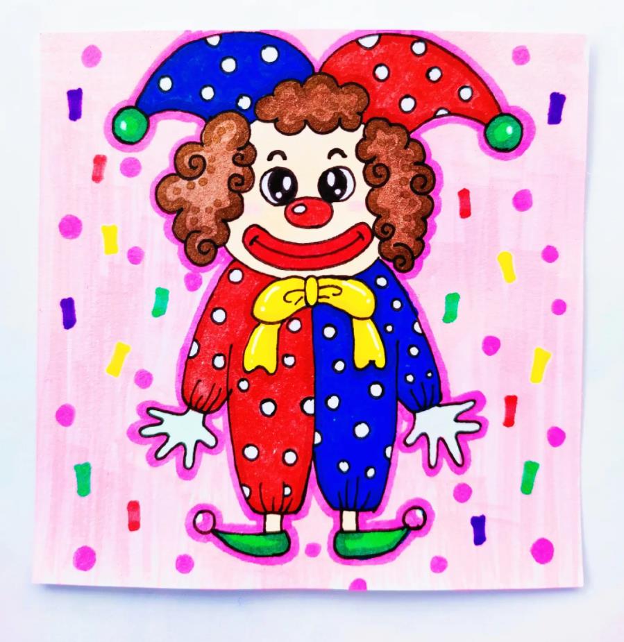 小丑15秒画简单画教程 小丑画简单又漂亮