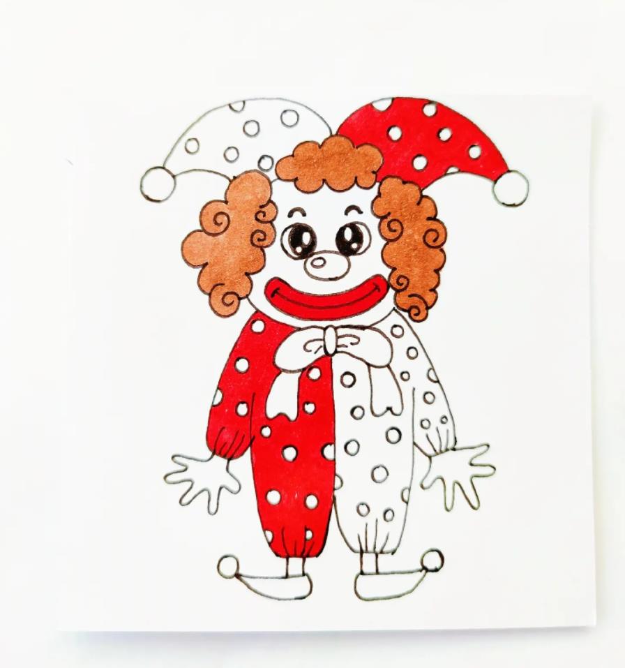 小丑15秒画简单画教程 小丑画简单又漂亮