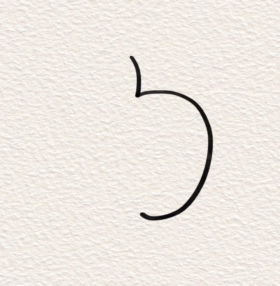 苹果简笔画简单又漂亮 一步一步教你画苹果