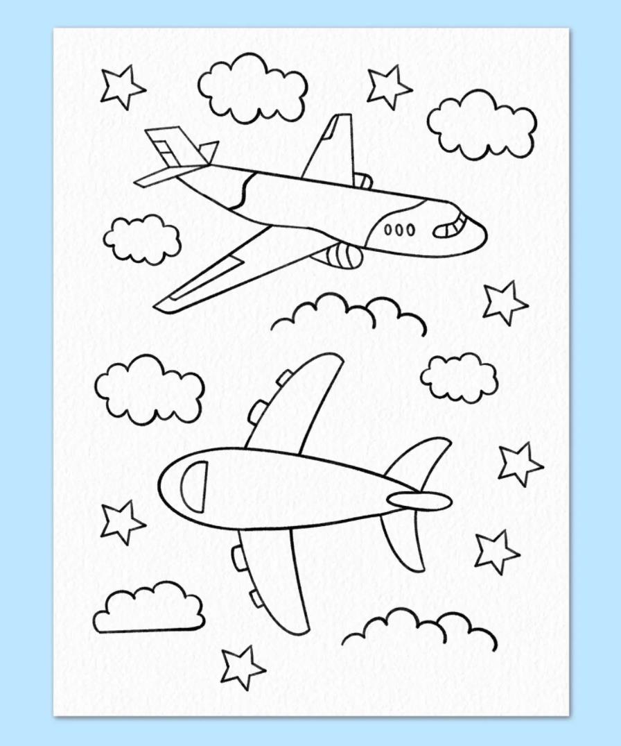 飞机简笔画简单又漂亮 飞机简笔画超级简单