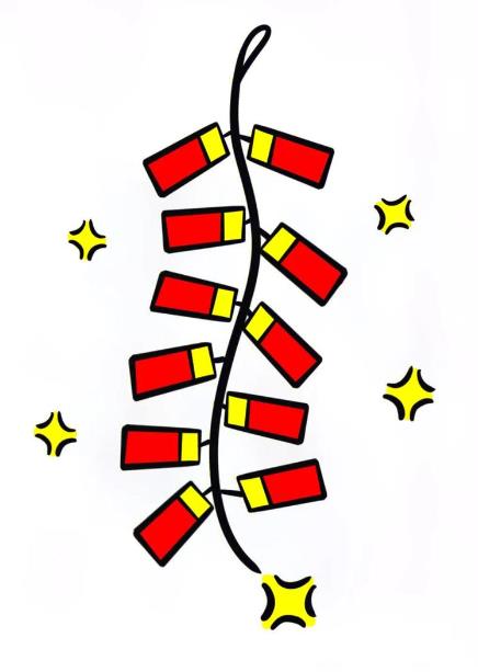 2024年最新的鞭炮的图片简笔画教程