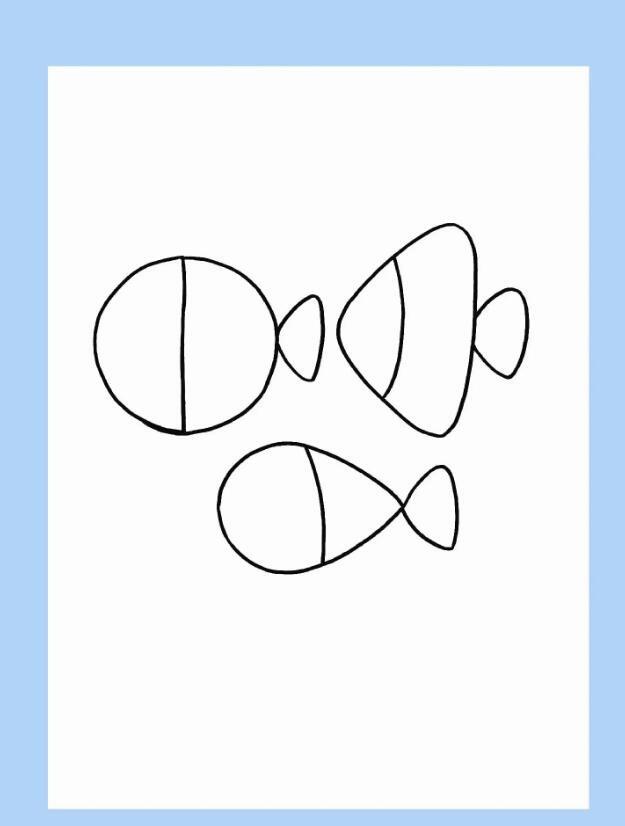 7一8岁儿童简笔画鱼 儿童简笔画鱼的画法教程