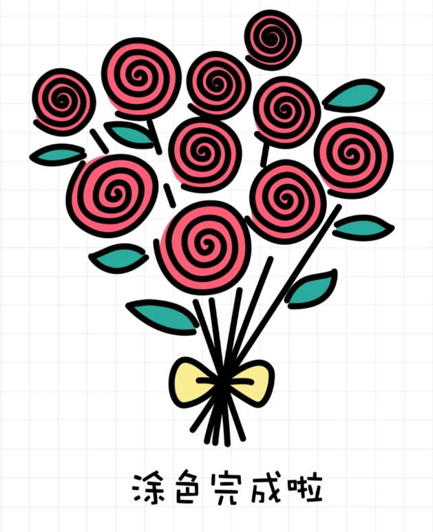 2024年春天的小花简笔画幼儿园儿童版教程