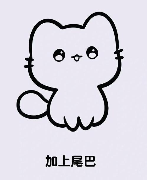 画小猫最简单的画法教程图片大全