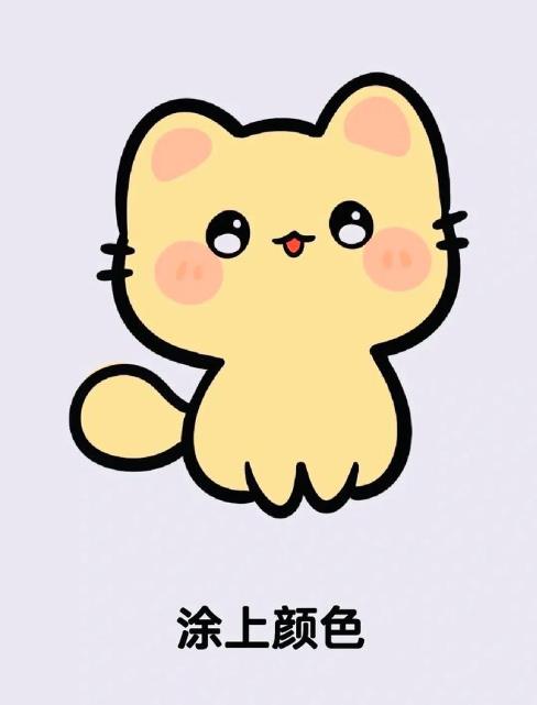 画小猫最简单的画法教程图片大全