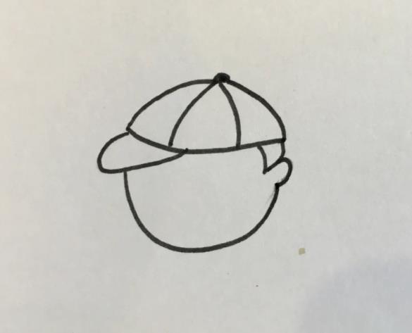 儿童简笔画人物小男孩背书包怎么画