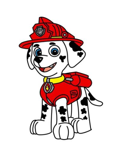 2024年汪汪队毛毛简笔画步骤图片分享