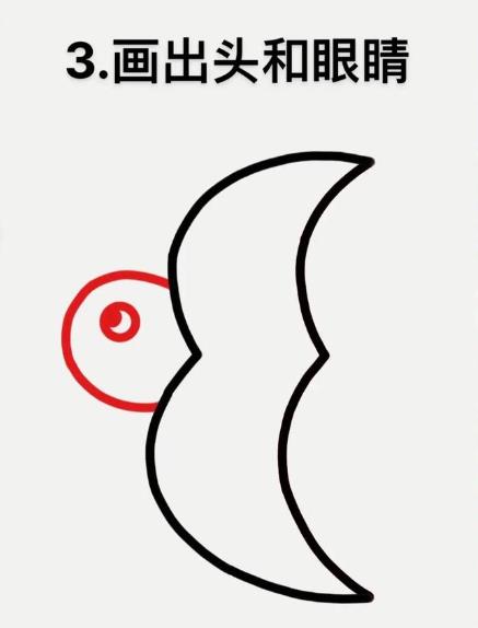 3-6岁儿童画简单燕子简化步骤教程图片
