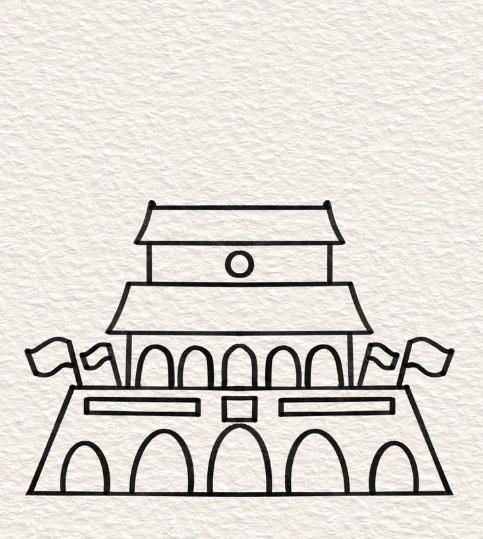 画天安城门简单又漂亮正面怎么画好看
