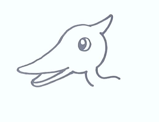 翼龙简笔画步骤大全可爱画法