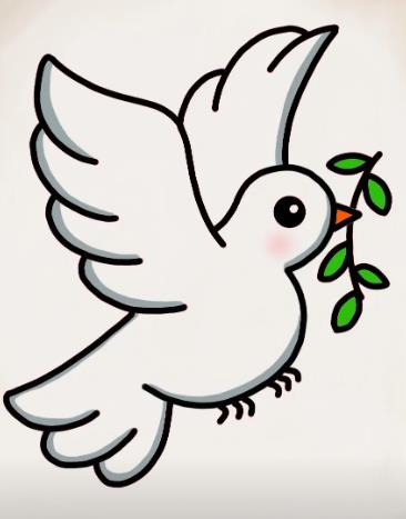 和平鸽简笔画简单又好看(最新教程)