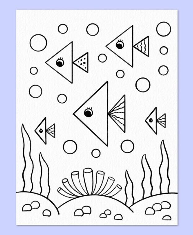 简笔画一幅海洋动物的画怎么画(含教程图解)