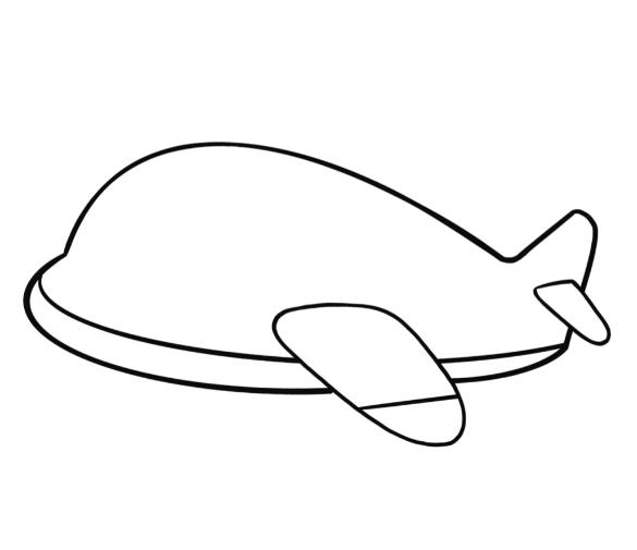 一笔画飞机怎么画简笔画图片教程