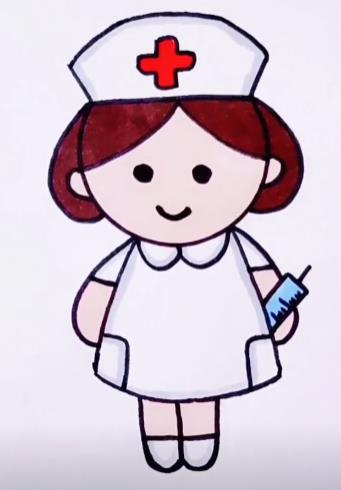 最美医护图片绘画简单漂亮素材图片