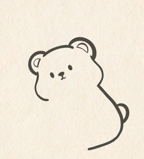 可爱小熊简笔画又简单又可爱