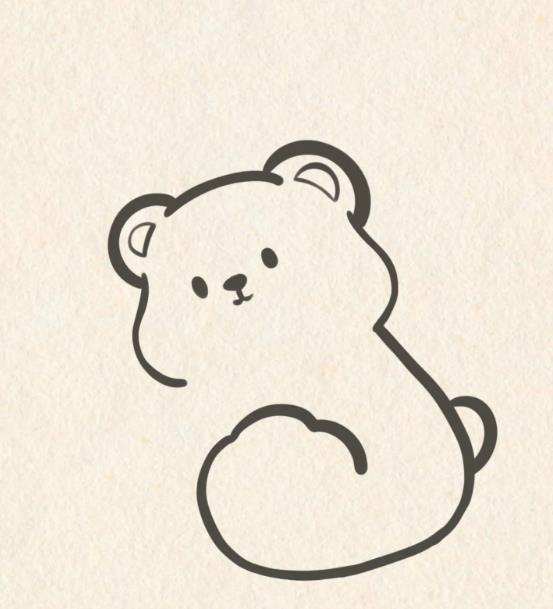 可爱小熊简笔画又简单又可爱