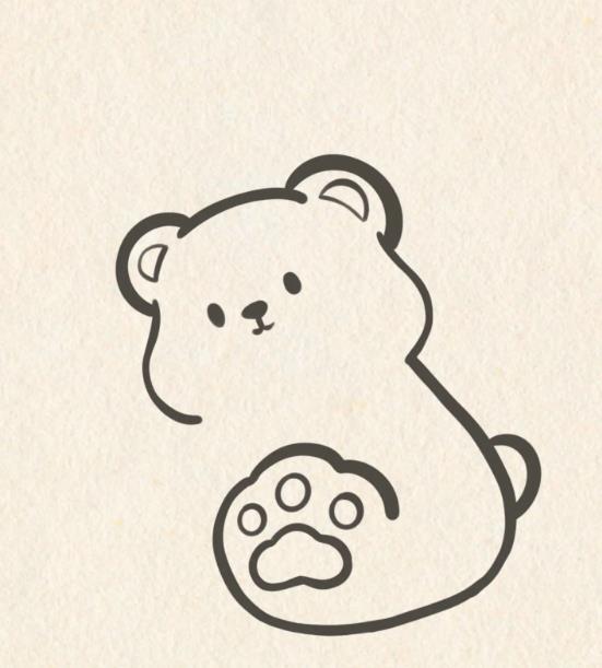 可爱小熊简笔画又简单又可爱