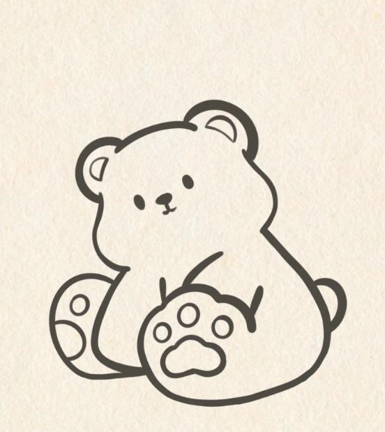 可爱小熊简笔画又简单又可爱
