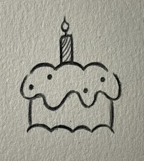 2024画一幅生日快乐的一幅画（简笔画）