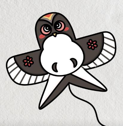 燕子风筝简笔画可爱简单图片教程