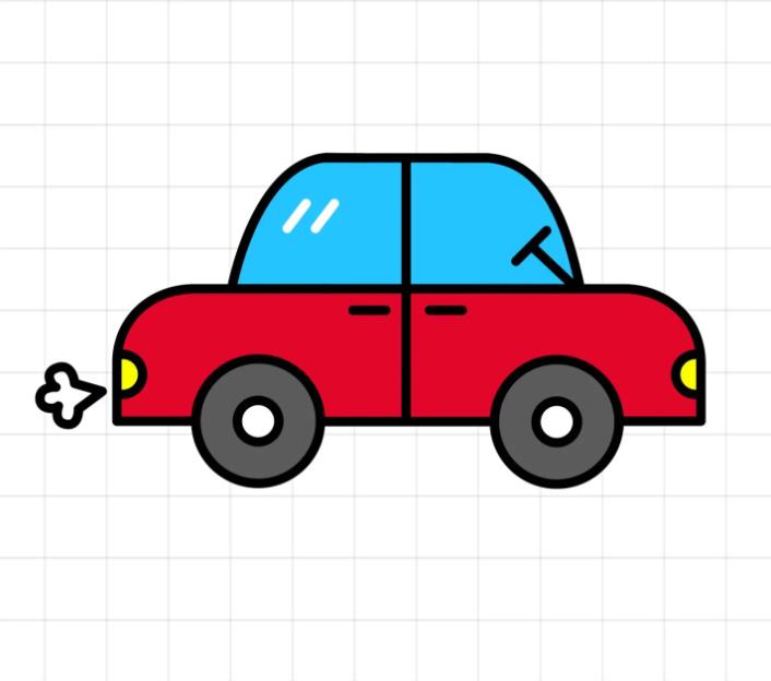 儿童简笔画汽车的画法 如何画一辆小轿车简笔画