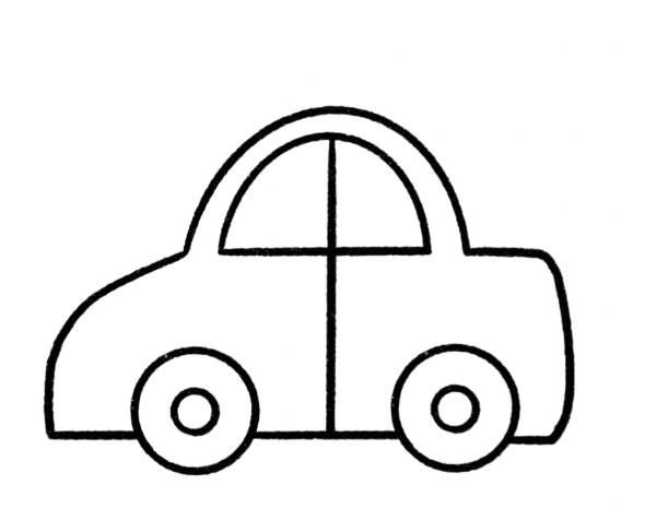 汽车的简易画法儿童简笔画图解