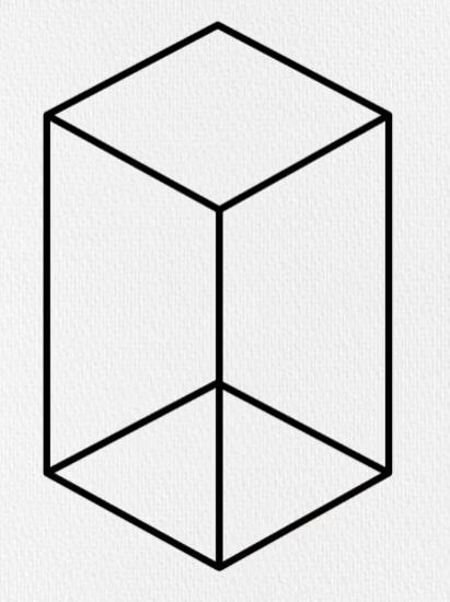 小学生长方体的简易画法步骤图片