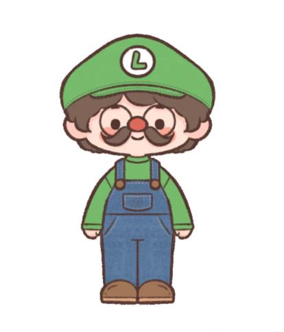 卡通人物简笔画全身画彩色版图片