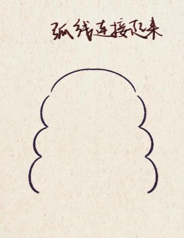 穿裙子的小姑娘简笔画卡通教程(有颜色)