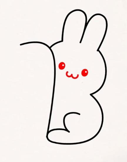 用三个数字画兔子简笔画步骤