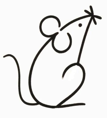 用三个数字画老鼠怎么画（最新版简笔画）