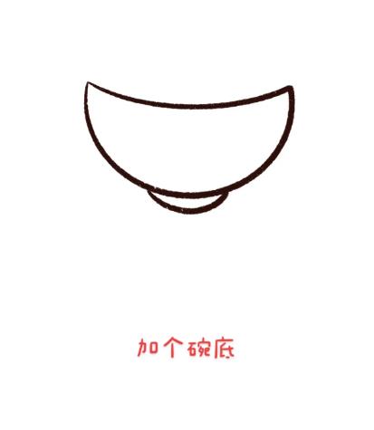 一碗面条简笔画简单又好看(儿童版教程)