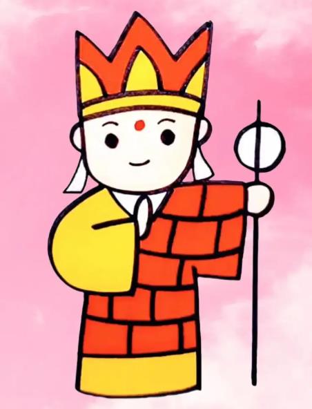 唐僧的简易画法怎么画(简笔画教程)