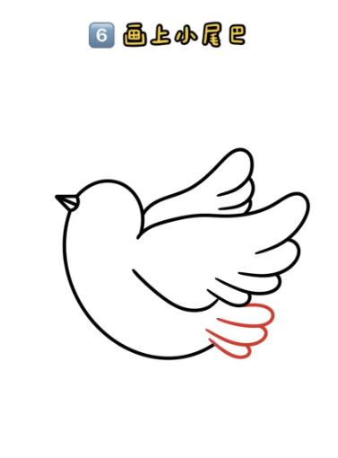 鸽子简笔画简单又好看（手绘步骤）