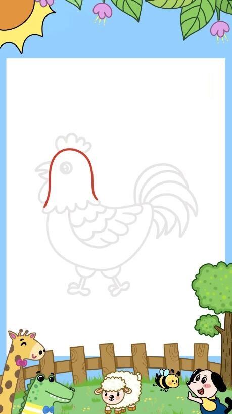 大公鸡简笔画画法步骤 大公鸡怎么画简笔画