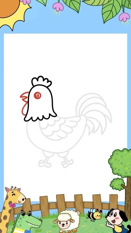 大公鸡简笔画画法步骤 大公鸡怎么画简笔画