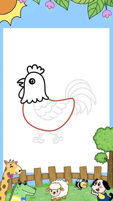 大公鸡简笔画画法步骤 大公鸡怎么画简笔画