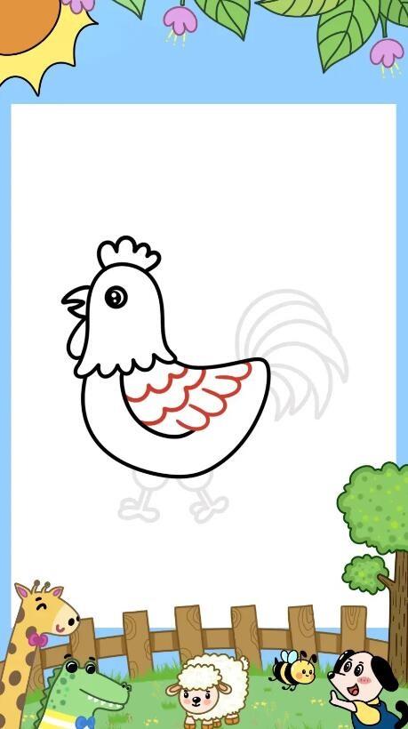 大公鸡简笔画画法步骤 大公鸡怎么画简笔画