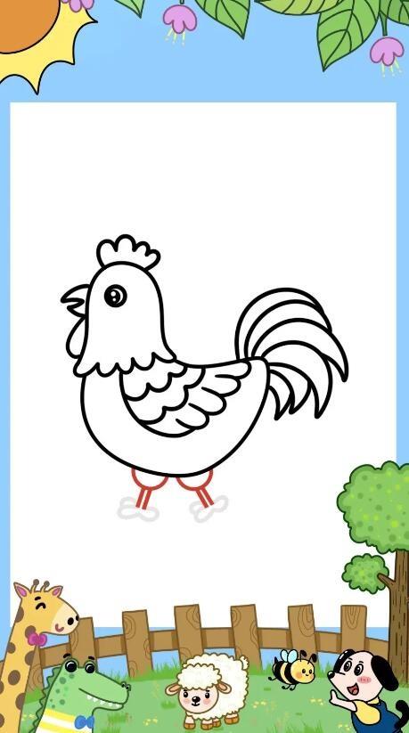 大公鸡简笔画画法步骤 大公鸡怎么画简笔画