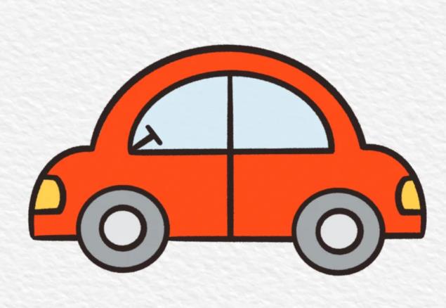 1-3岁宝宝画画小汽车简笔画图片大全