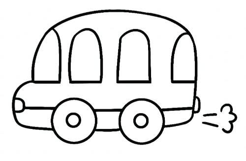 1-3岁宝宝画画小汽车简笔画图片大全