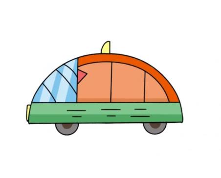 1-3岁宝宝画画小汽车简笔画图片大全