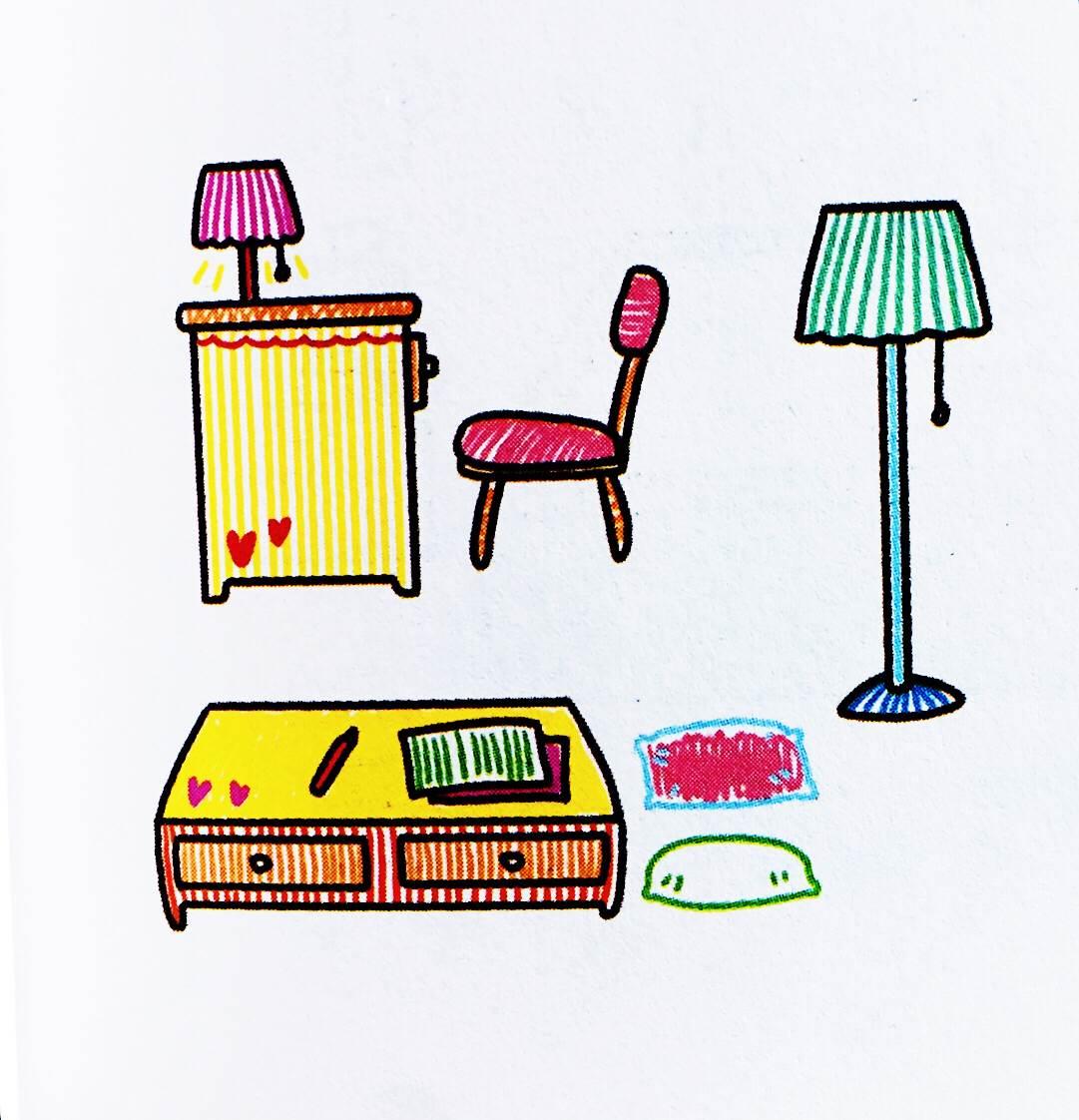 卧室简笔画 卧室简笔画图片大全