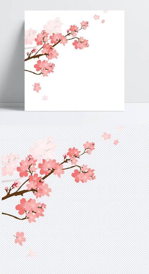 樱花树简笔画 樱花树简笔画马克笔