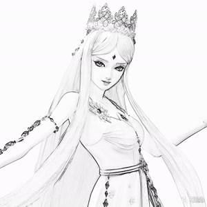 冰公主简笔画 冰公主简笔画图片
