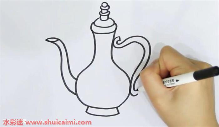 洒水壶怎么画 洒水壶简笔画简单好看带颜色