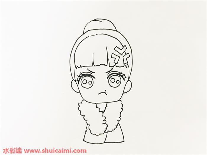 赵丽颖q版简笔画怎么画画法
