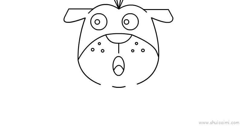 狗儿童画怎么画 狗简笔画图片