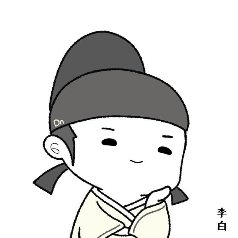 李白简笔画 李白简笔画王者荣耀帅气